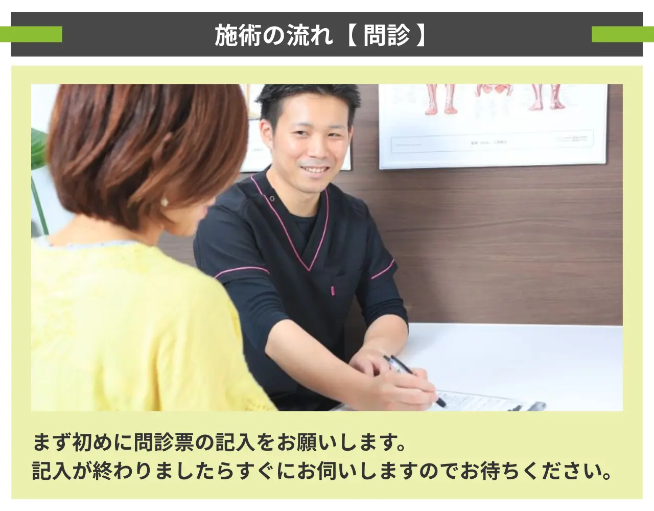 施術の流れ・問診